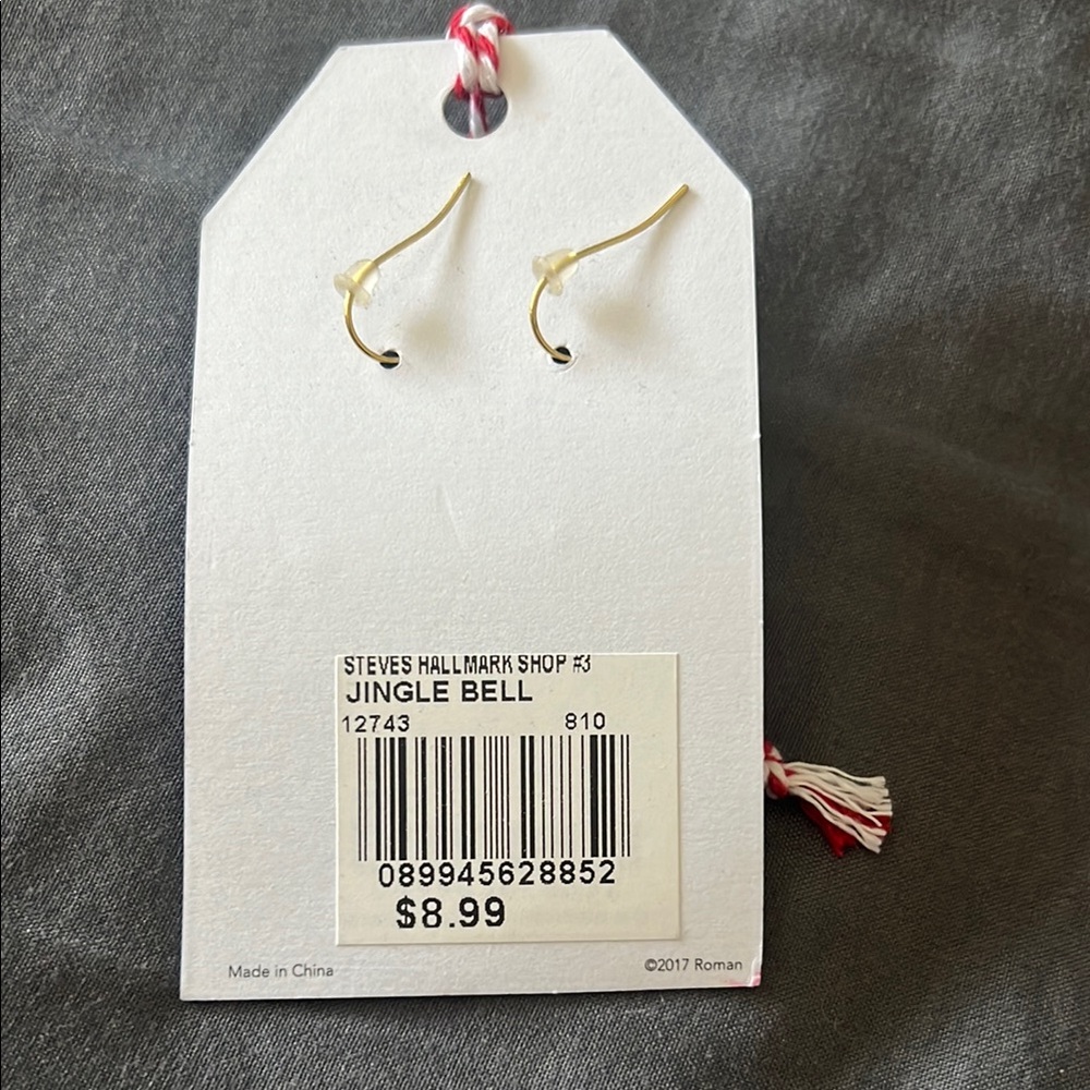Roman Jingle Bell Earrings - Picture 2 of 2